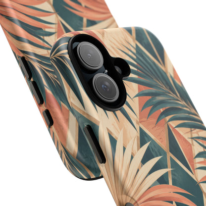 Coral Palm Pavilion iPhone Tough Case | art deco