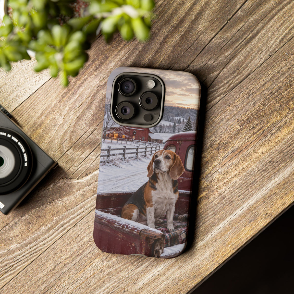 Winter Farm Watch iPhone Tough Case | beagle