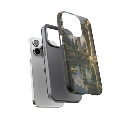 The Flooded Court iPhone Tough Case | Ancient Garden Landscape
