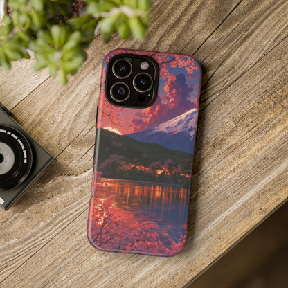 Sakura Lakeside Village iPhone Tough Phone Case