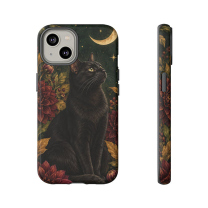 Midnight Familiar iPhone Tough Case | black cat