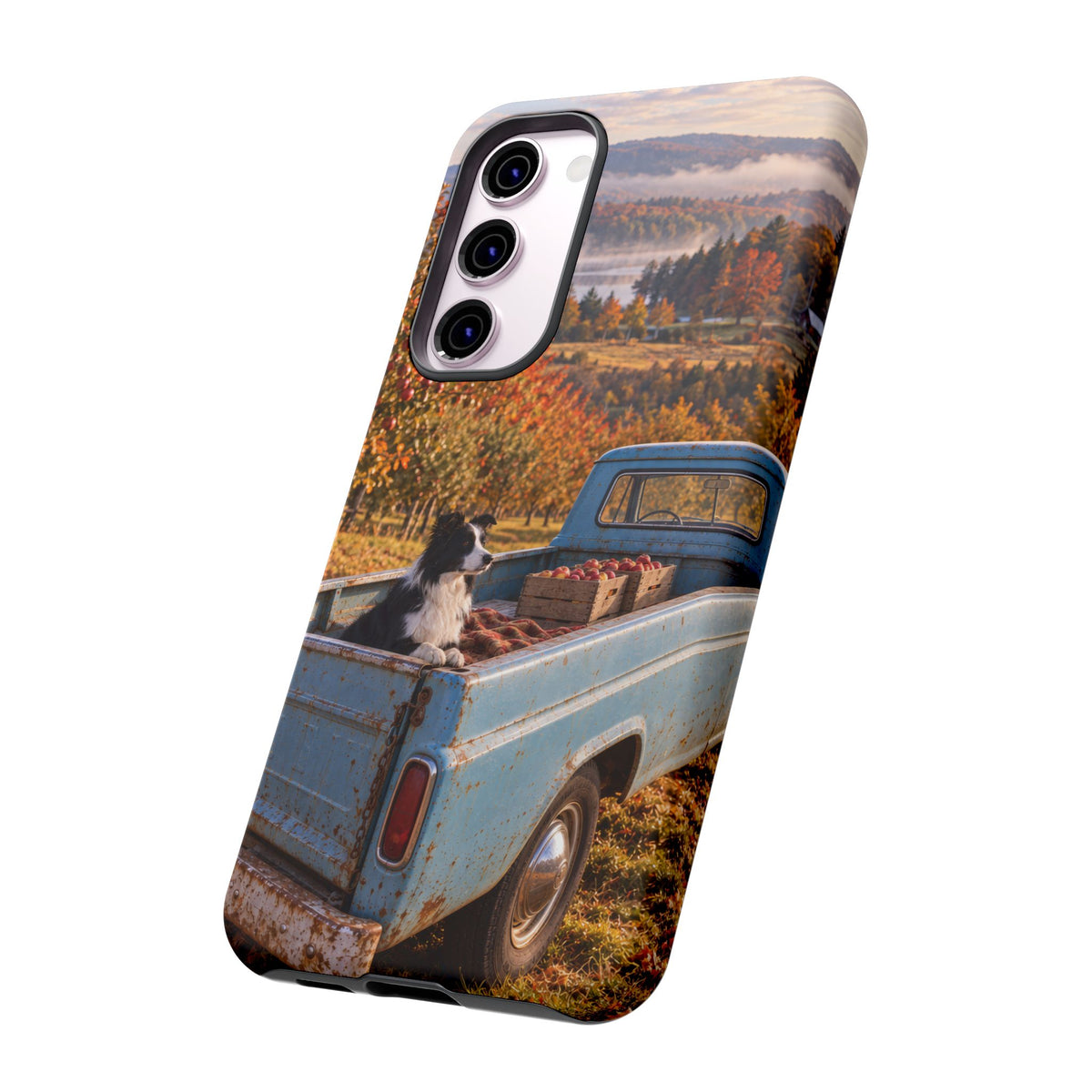 Blue Truck October Samsung Galaxy Tough Case | border collie