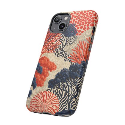 Coral Current iPhone Tough Phone Case