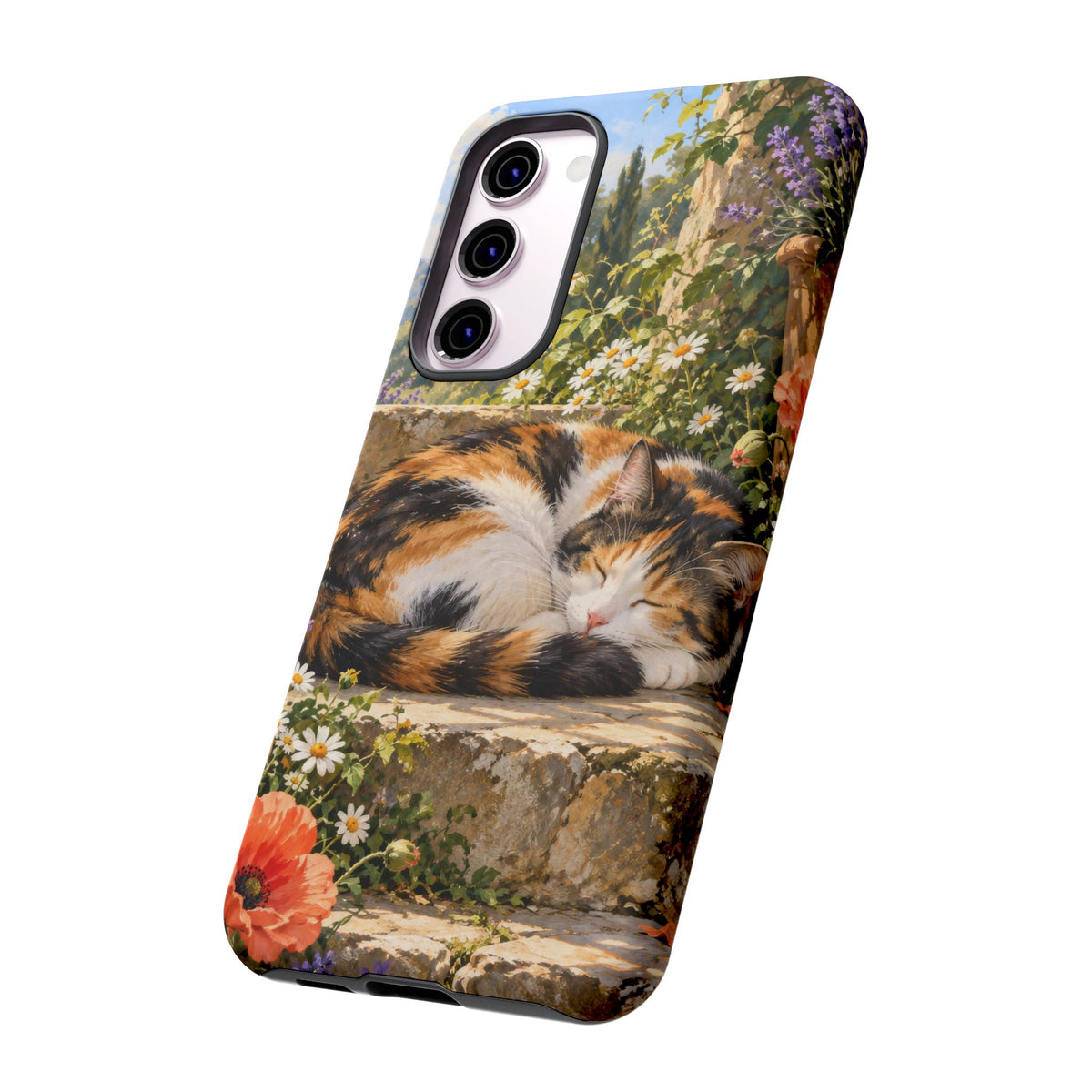 Garden Nap Samsung Galaxy Tough Case | calico cat