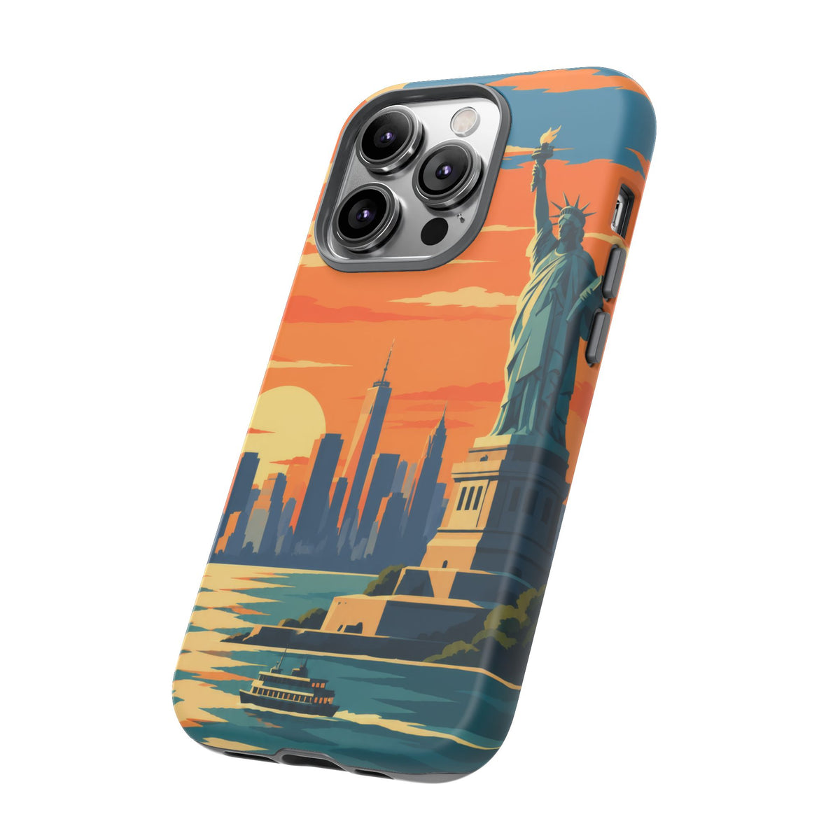 New York City — Harbor Liberty iPhone Tough Case