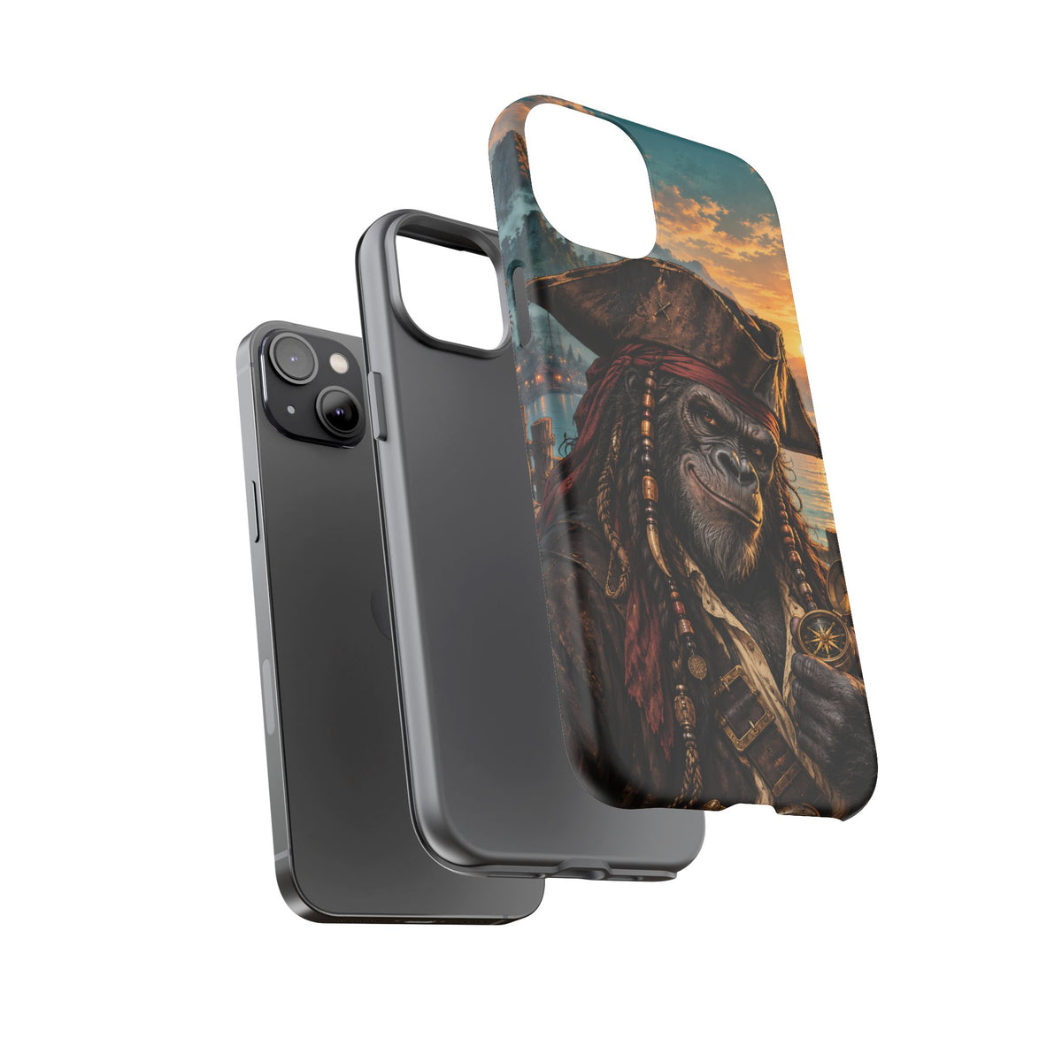 Pirate Gorilla iPhone Tough Case | Captain Silverback