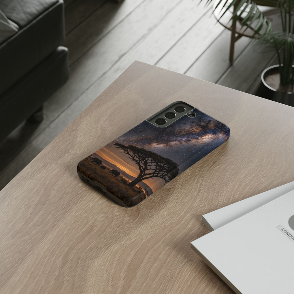 Milky Way over the Plains Samsung Galaxy Tough Case