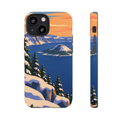 Crater Lake — Winter Caldera iPhone Tough Case