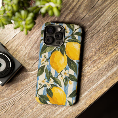 Riviera Lemons iPhone Tough Case | lemon print