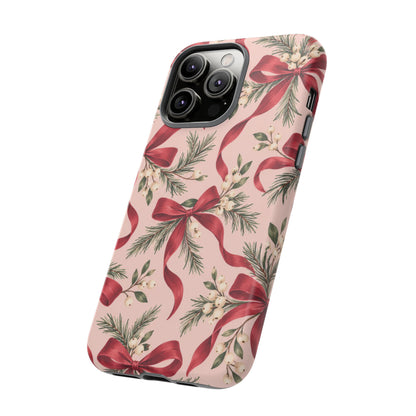 Ribbon Season iPhone Tough Case | christmas bows