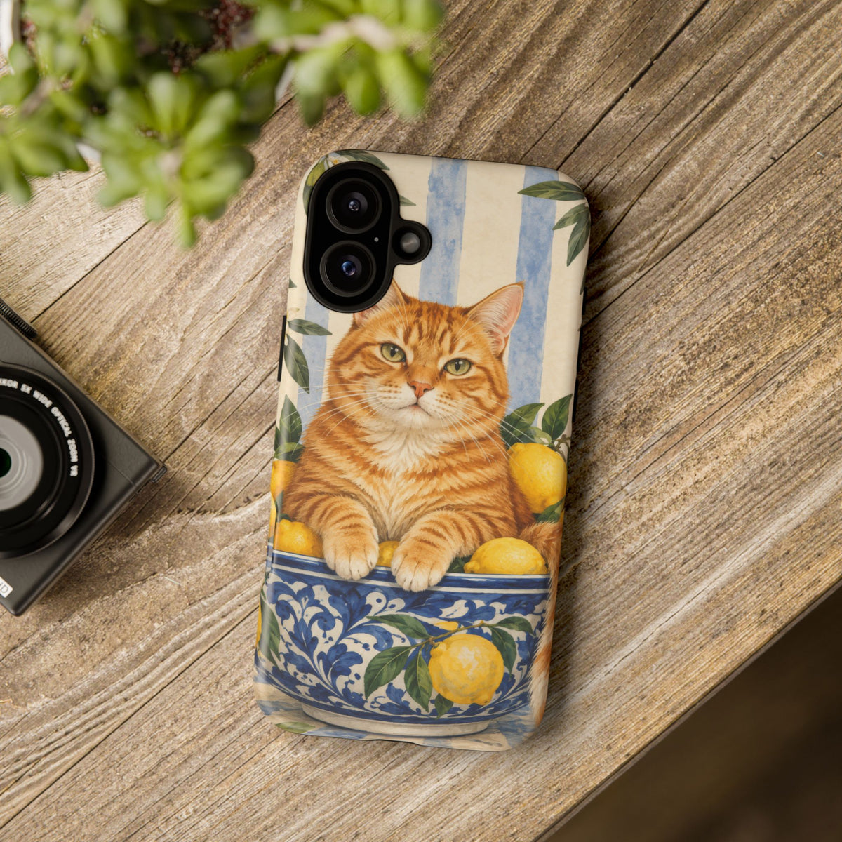 Citrus Inspector iPhone Tough Case | ginger cat