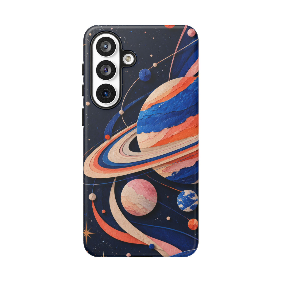 Cosmic Cut Paper Samsung Galaxy Tough Case | modern space