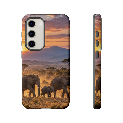 Elephants at First Light Samsung Galaxy Tough Case | african elephants
