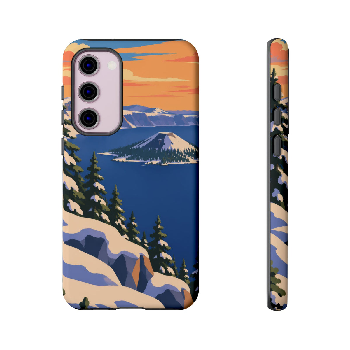 Crater Lake — Winter Caldera Samsung Galaxy Tough Case