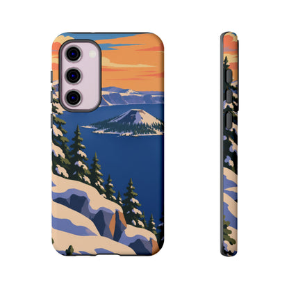 Crater Lake — Winter Caldera Samsung Galaxy Tough Case