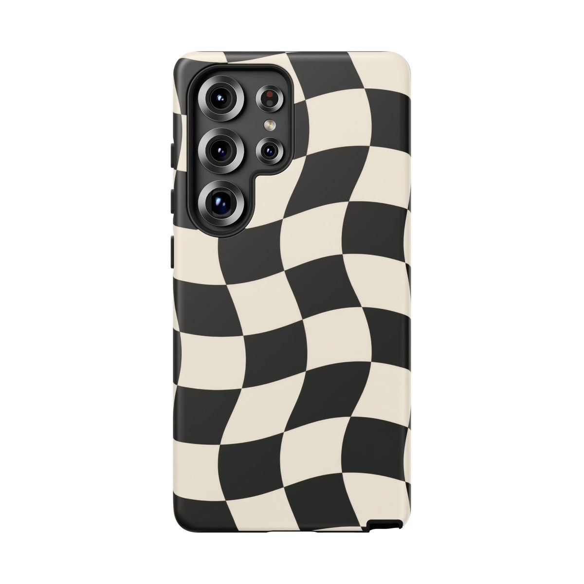 Liquid Check Samsung Galaxy Tough Case | Wavy Checkerboard