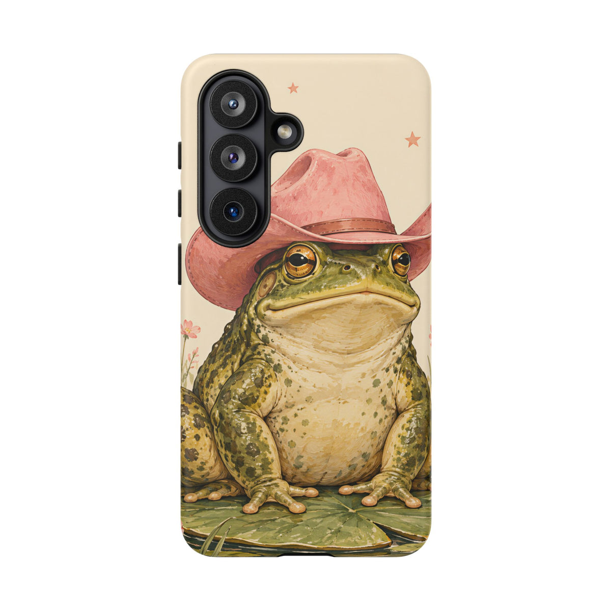 Cowboy Frog Samsung Galaxy Tough Case | Pink Hat Bullfrog