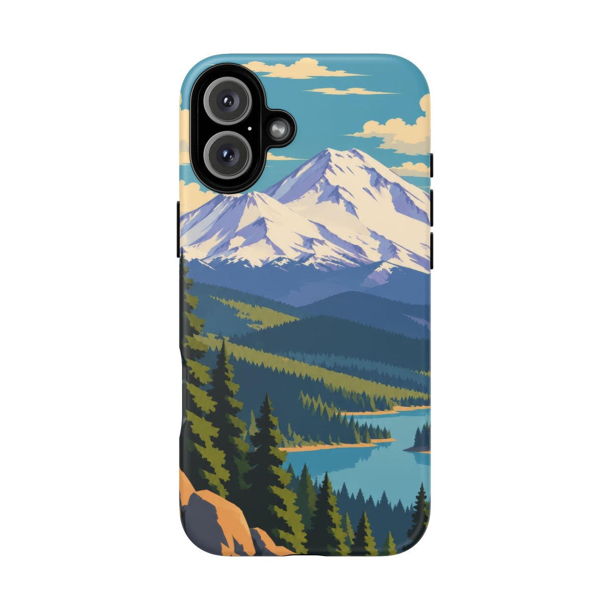 Mount Shasta — Snowlight iPhone Tough Case