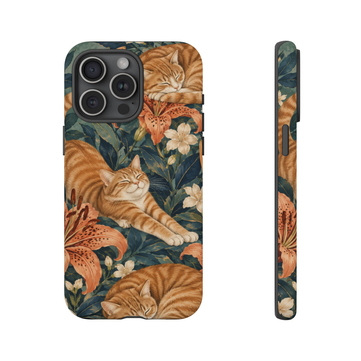 Tiger Lily Tabby iPhone Tough Case | tabby cats