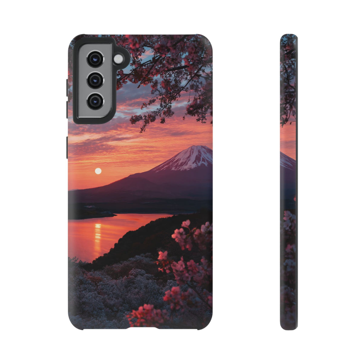 Fuji Moonlit Sakura Samsung Galaxy Tough Phone Case