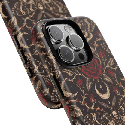 Velvet Moth Masquerade iPhone Tough Case | gothic moth