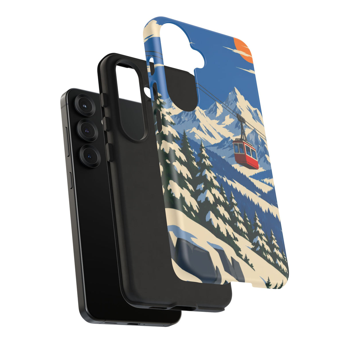 Swiss Skiing — Lift to the Sky Samsung Galaxy Tough Case