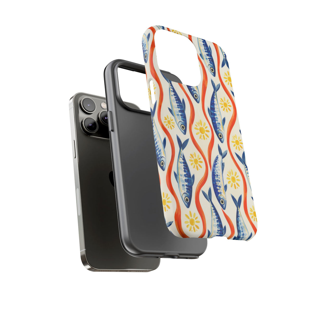 Sardine Social iPhone Tough Case | sardine print