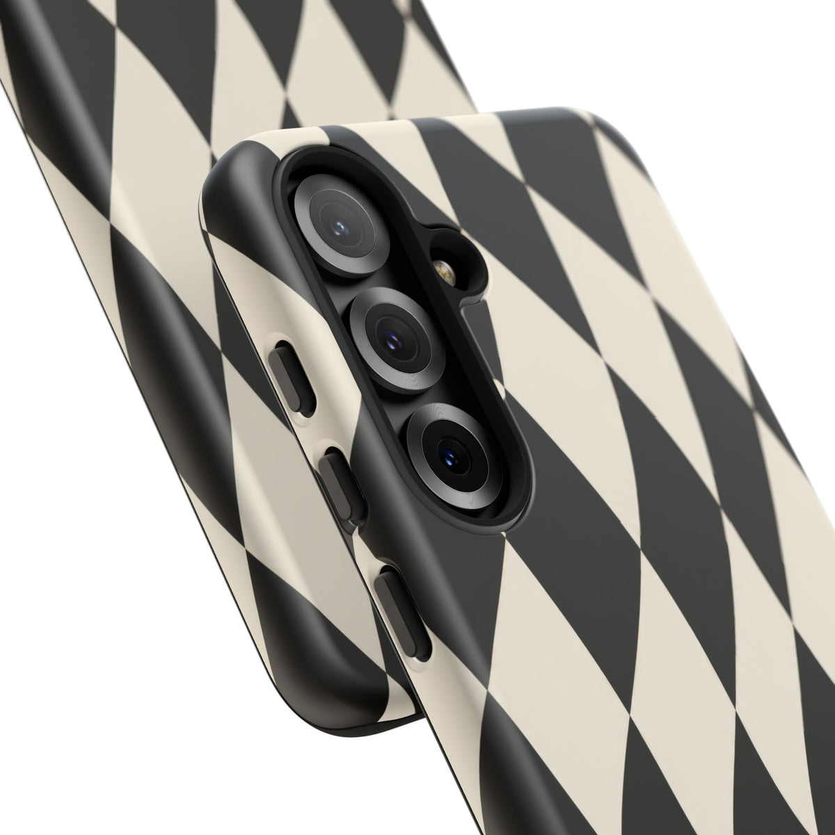 Harlequin Sway Samsung Galaxy Tough Case | Black & White Harlequin
