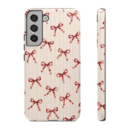 Red Bow Samsung Galaxy Tough Case | Ribbon Waltz