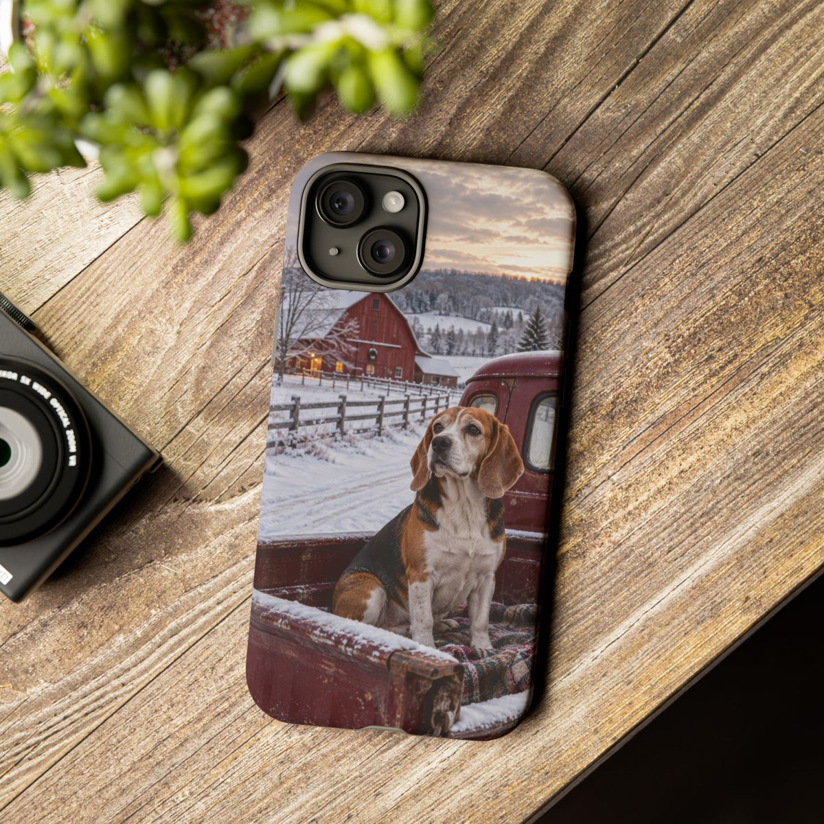 Winter Farm Watch iPhone Tough Case | beagle