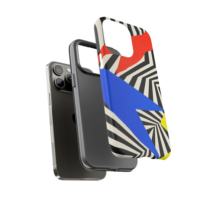 Broken Signal iPhone Tough Case | Optical Stripe Art