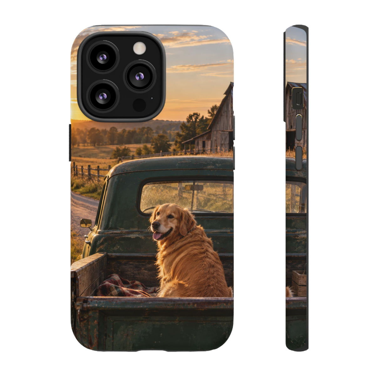 Sunday Road Golden iPhone Tough Case | golden retriever