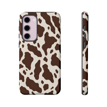 Cocoa Ranch Samsung Galaxy Tough Case | Brown Cow Print