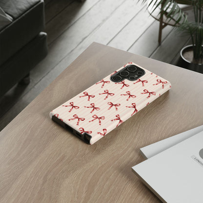 Red Bow Samsung Galaxy Tough Case | Ribbon Waltz