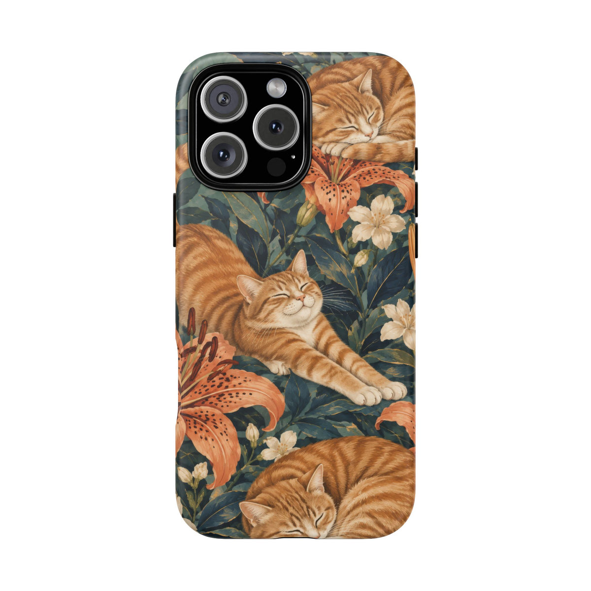 Tiger Lily Tabby iPhone Tough Case | tabby cats