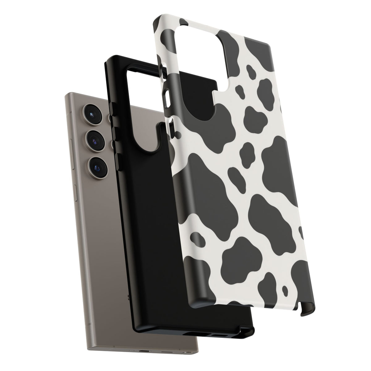 Classic Holstein Samsung Galaxy Tough Case | Black & White Cow Print
