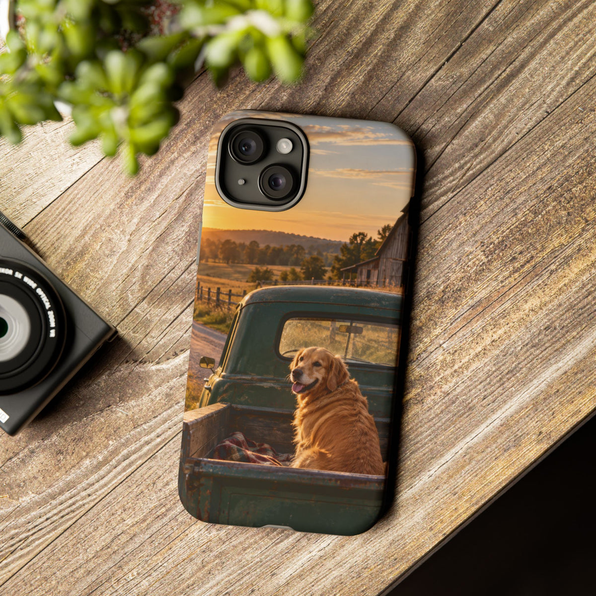 Sunday Road Golden iPhone Tough Case | golden retriever