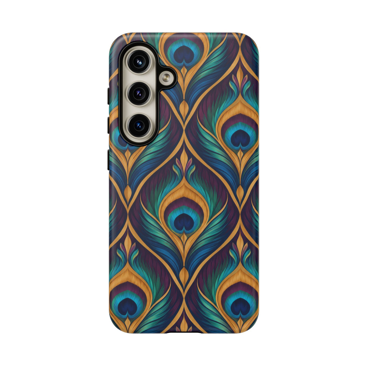 Peacock Nocturne Samsung Galaxy Tough Case | art deco