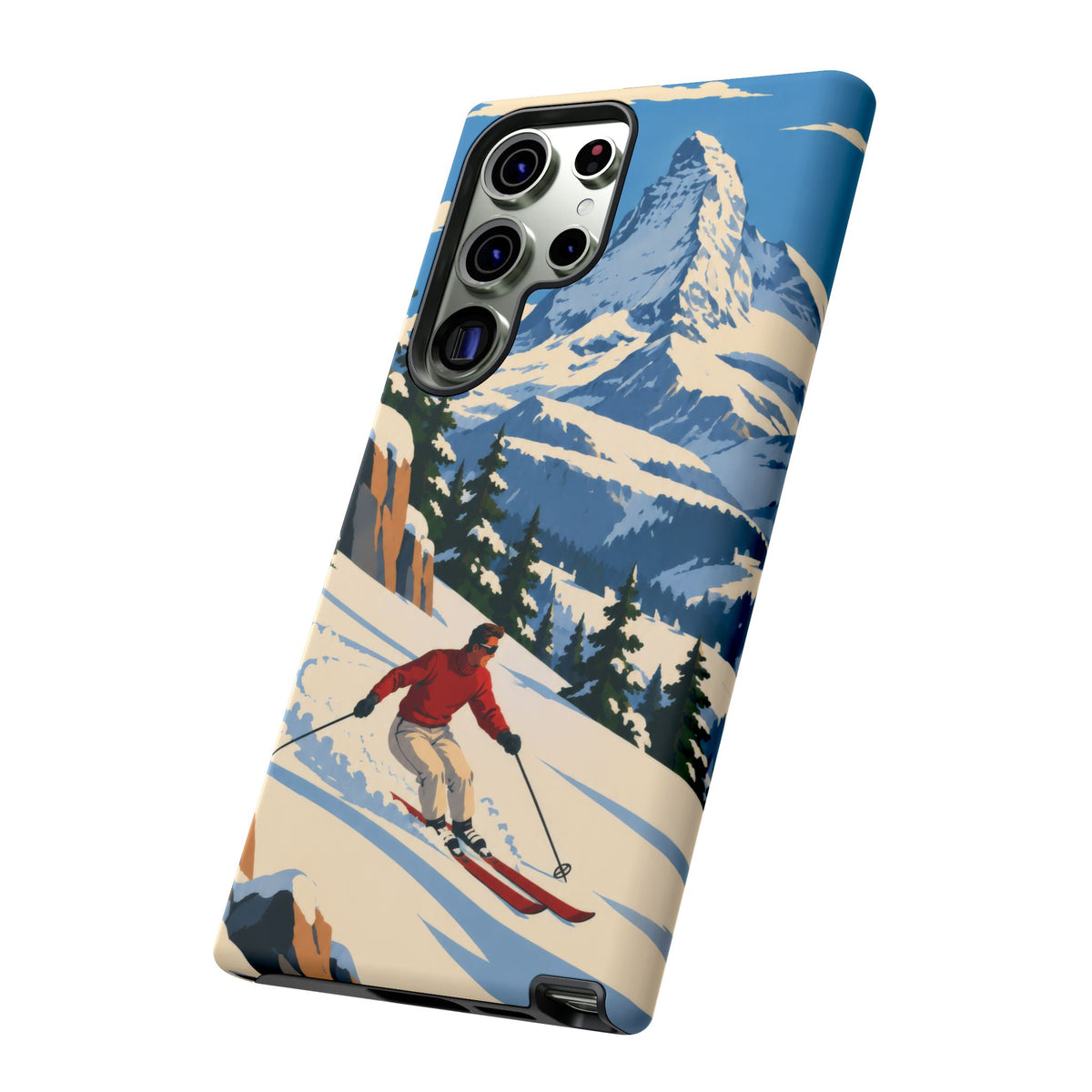 Swiss Skiing — Downhill Arc Samsung Galaxy Tough Case