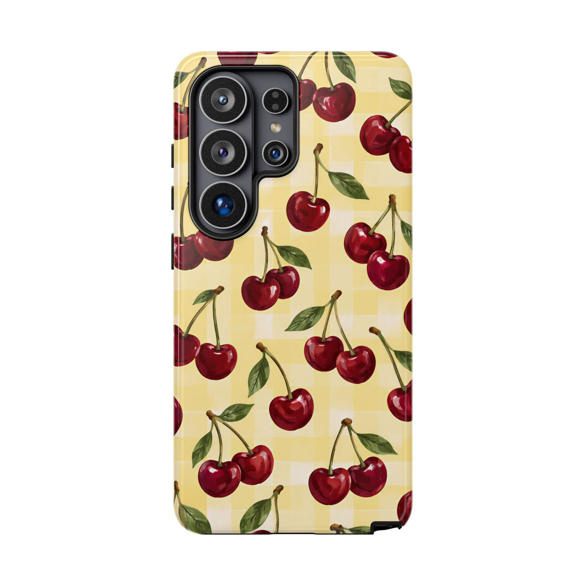 Cherry Gingham Samsung Galaxy Tough Case | Cherry Picnic