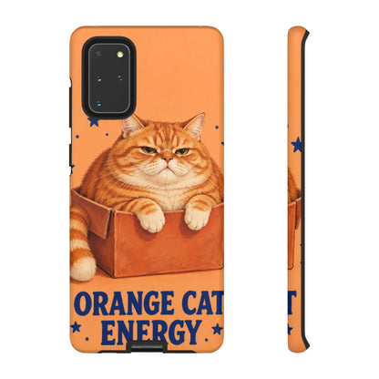 Orange Cat Energy Samsung Galaxy Tough Case