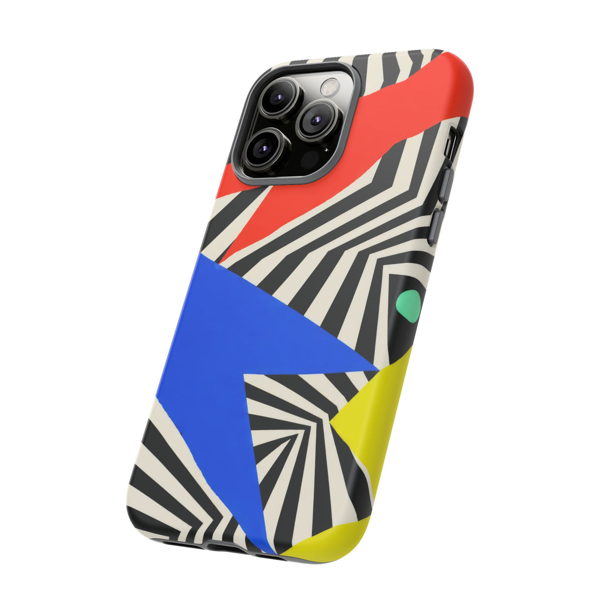 Broken Signal iPhone Tough Case | Optical Stripe Art