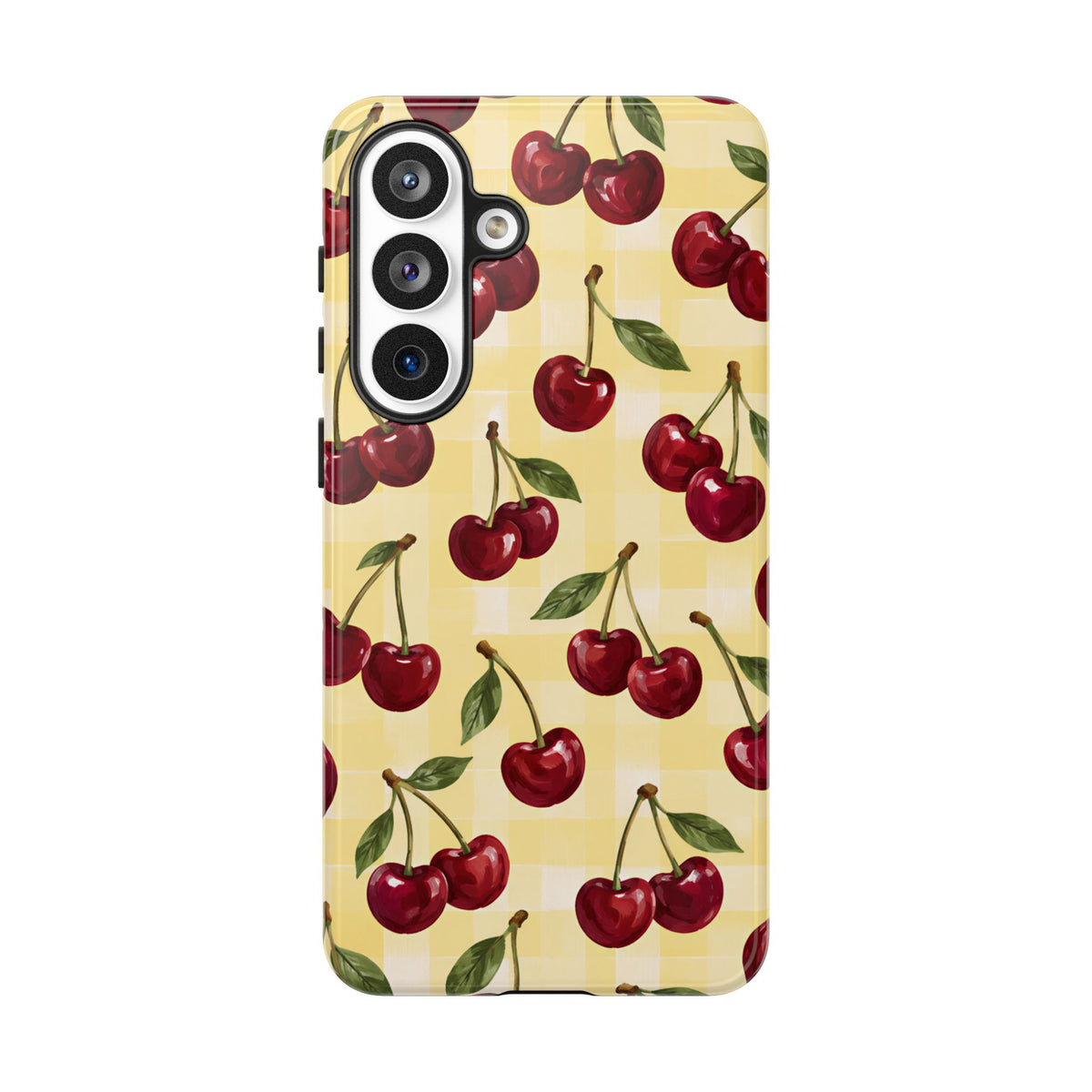 Cherry Gingham Samsung Galaxy Tough Case | Cherry Picnic