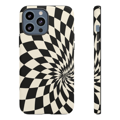 Twist Theory iPhone Tough Case | Optical Checkerboard