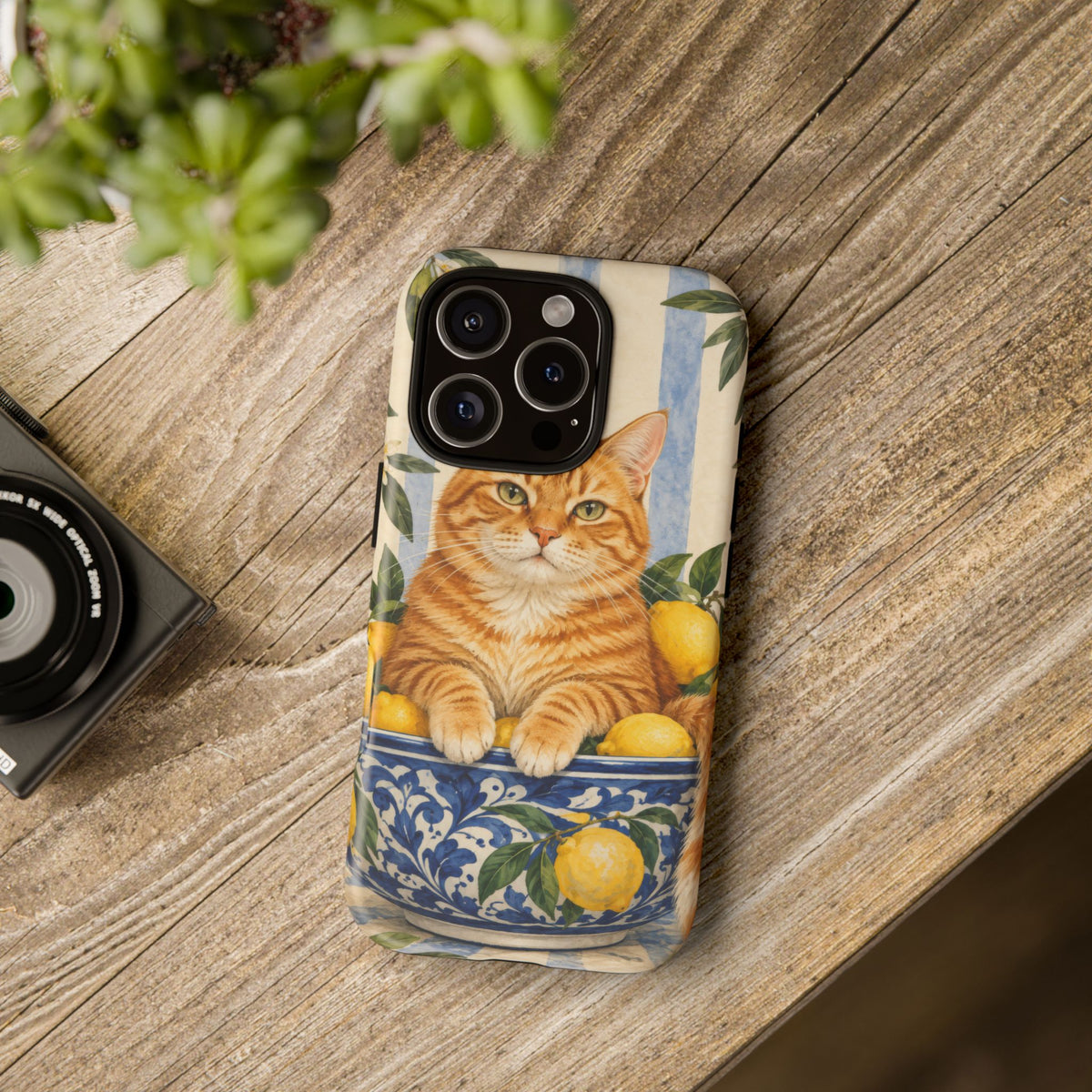Citrus Inspector iPhone Tough Case | ginger cat