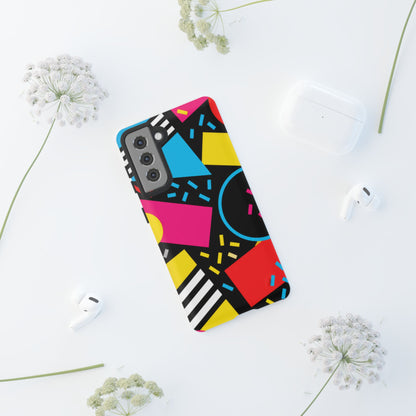 Midnight Confetti Samsung Galaxy Tough Case | Bright Abstract on Black