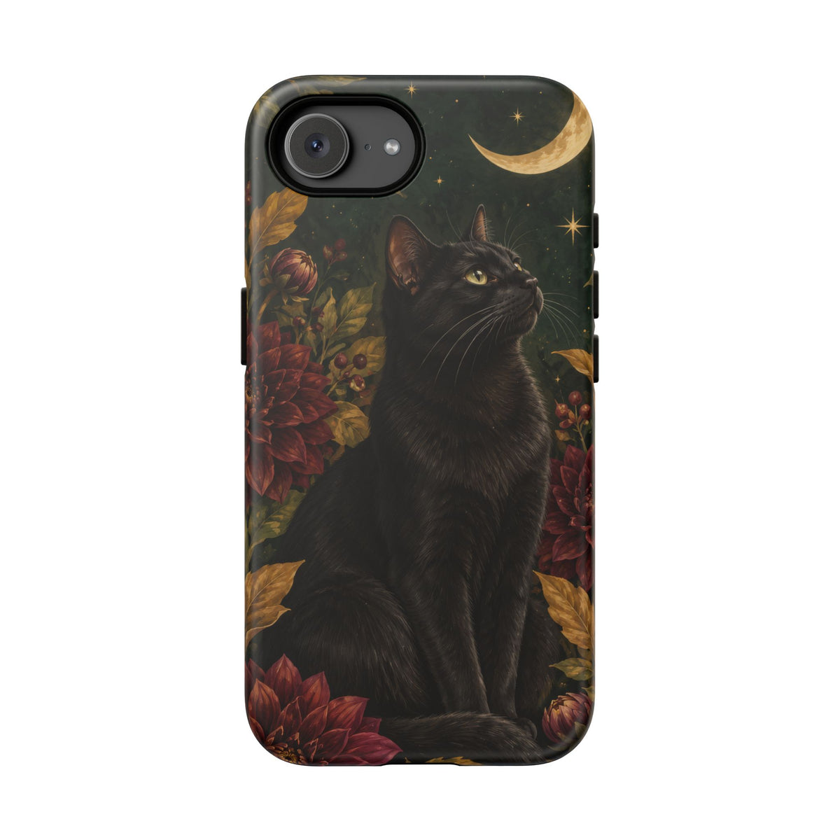 Midnight Familiar iPhone Tough Case | black cat