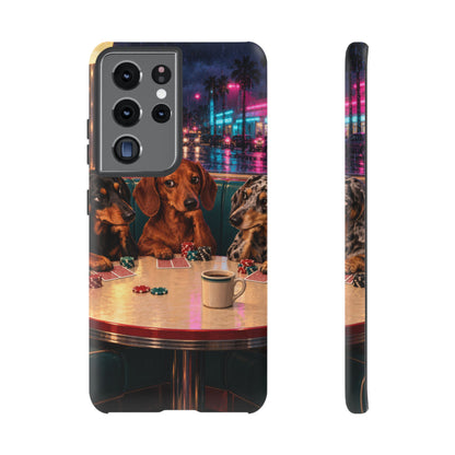 All-Night Aces Samsung Galaxy Tough Case | dachshund poker