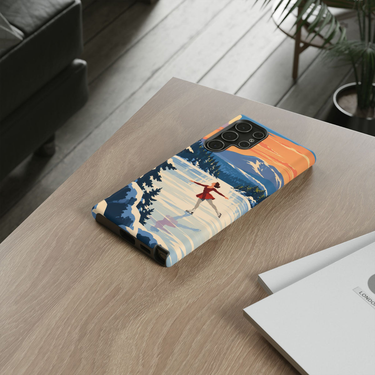 Lake Placid Skater — Winter Glide Samsung Galaxy Tough Case