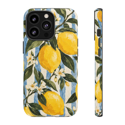 Riviera Lemons iPhone Tough Case | lemon print